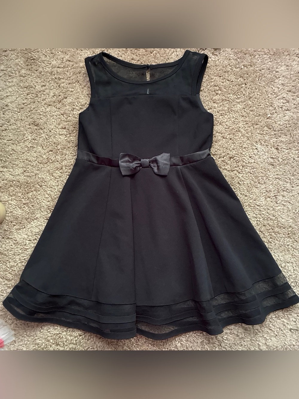 Girls Calvin Klein Black Dress 6X